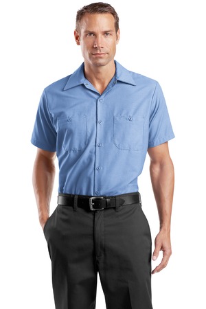 Red Kap Long Size  Short Sleeve Industrial Work Shirt Style SP24LONG 4