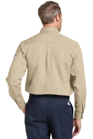 sanmar-bulwark-excel-fr-comfor-touch-dress-uniform-shirt-back-view