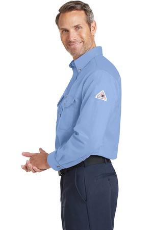 sanmar-bulwark-excel-fr-comfor-touch-dress-uniform-shirt-light-blue-side-view