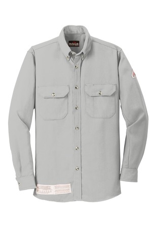 sanmar-bulwark-excel-fr-comfor-touch-dress-uniform-shirt-silver-grey-full-view