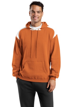 Sport-Tek F264 Pullover Hooded Sweatshirt with Contrast Color Texas Orange