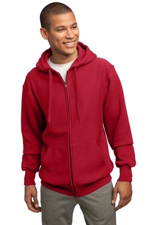 Sport-Tek F282 Super Heavyweight Full-Zip Hooded Sweatshirt Red