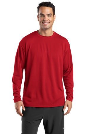 Sport-Tek K368 Dri-Mesh Long Sleeve T-Shirt Red