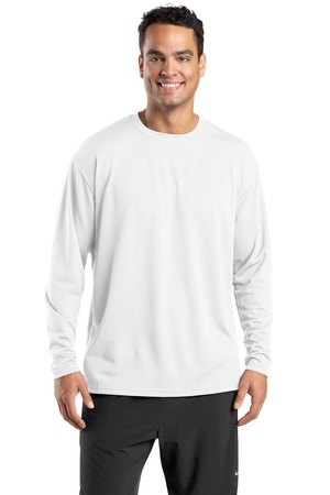 Sport-Tek K368 Dri-Mesh Long Sleeve T-Shirt White