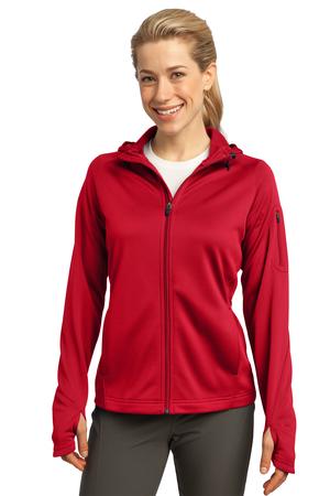 Sport-Tek L248 Ladies Tech Fleece Full-Zip Hooded Jacket True Red