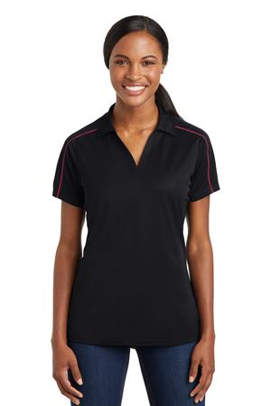 Sport-Tek Ladies Micropique Sport-Wick Piped Polo Style LST653 2