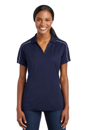 Sport-Tek Ladies Micropique Sport-Wick Piped Polo Style LST653 5