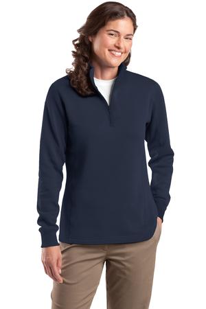 Sport-Tek LST253 Ladies 1/4-Zip Sweatshirt True Navy