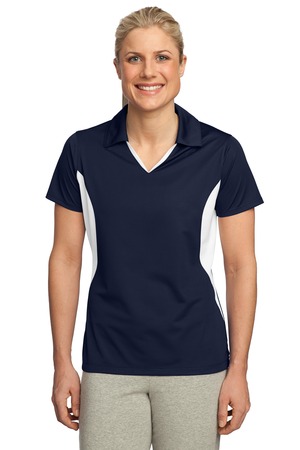 Sport-Tek Ladies Side Blocked Micropique Sport-Wick Polo Style LST655 -  Casual Clothing for Men, Women, Youth, and Children