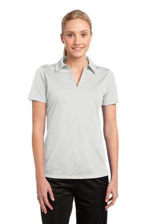 Sport-Tek LST690 Ladies PosiCharge Active Textured Polo White