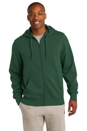 Sport-Tek ST258 Full-Zip Hooded Sweatshirt Forest Green