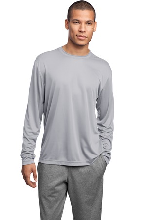Sport-Tek ST350LS Long Sleeve PosiCharge Competitor Tee Silver