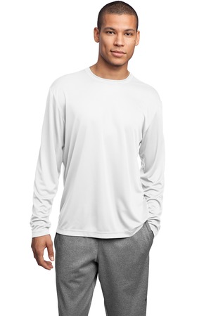 Sport-Tek ST350LS Long Sleeve PosiCharge Competitor Tee White
