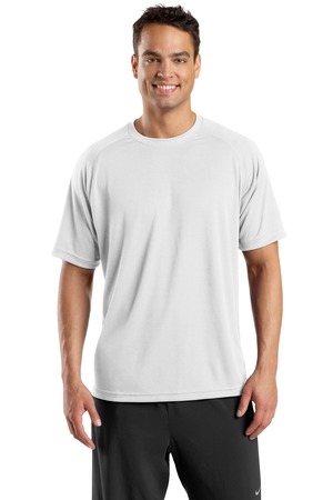 Sport-Tek T473 Dry Zone Short Sleeve Raglan T-Shirt White