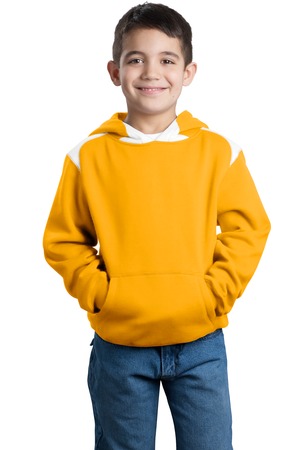 Sport-Tek Youth Pullover Hooded Sweatshirt with Contrast Color Style Y264 1