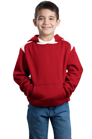 Sport-Tek Youth Pullover Hooded Sweatshirt with Contrast Color Style Y264
