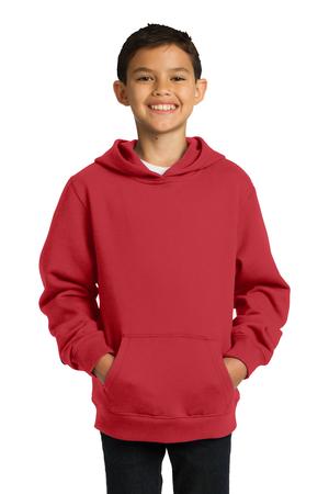 Sport-Tek YST254 Youth Pullover Hooded Sweatshirt True Red