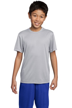 Sport-Tek YST350 Youth Competitor Tee Silver
