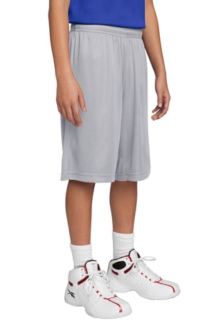 Sport-Tek YST355 Youth Competitor Short Silver