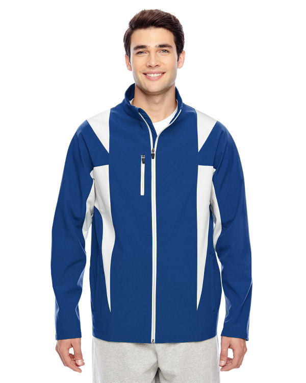 Team 365 Men's Icon Colorblock Soft Shell Jacket SP Royal/SP Silver