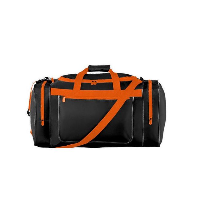 ugusta-sportswear-adjustable-shoulder-strap-gear-bag-black-orange